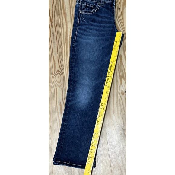 Silver Jeans Women's Mid Capri Jeans Suki Fluid Blue Denim Y2K Size 27 x 22.5 - Picture 7 of 7